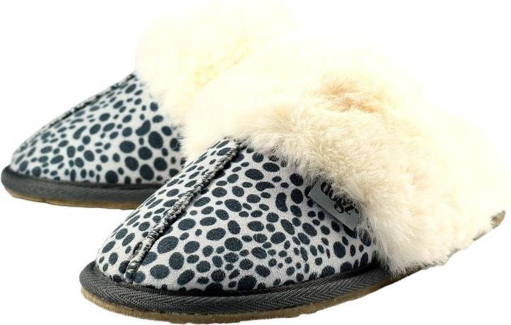 Actual product image Lunar Womens/Ladies Ocelot Print Slippers (L)