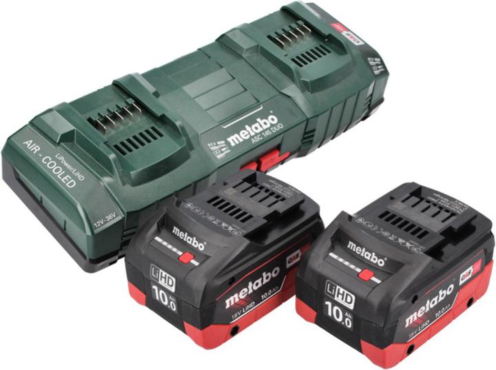 Actual product image Metabo 18 V basic set 2x battery 10.0 Ah LIHD + ASC 145 DUO double charger CAS system (18 V)