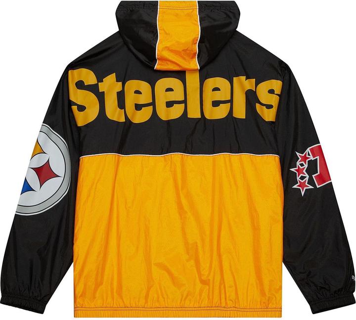 Actual product image Mitchell & Ness M&N Windbreaker Anorak Jacket ORIGINS Pittsburgh Steelers - L (L)