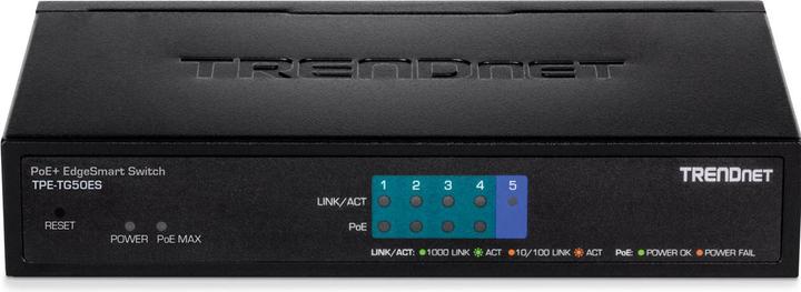 Actual product image Trendnet TPE-TG50ES PoE+ Switch (5 Ports)