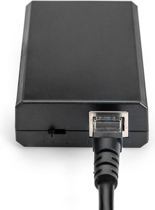 Image du produit Digitus Gigabit PoE af Splitter10/100/1000Mbps 12W Entrée 802,3af Sortie 5V/2A 9V/1,5A 12V/1A Plastique... (2 Ports)