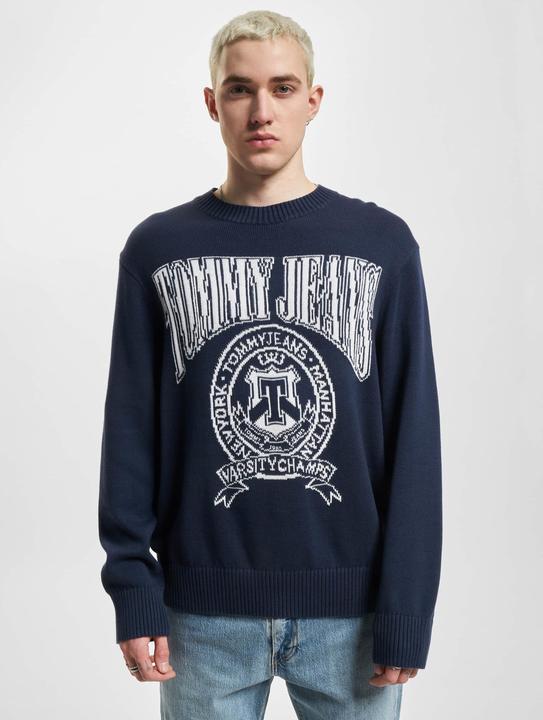 Produktbild Tommy Hilfiger Tommy Jeans Relaxed Varsity Jacquard Knit Sweater - 88647 (S)