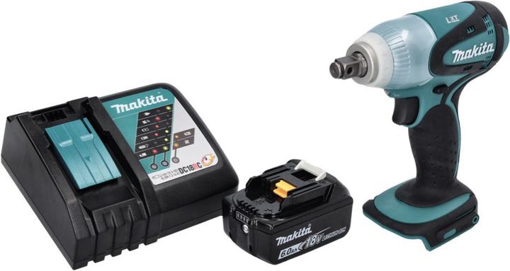 Actual product image Makita DTW 251 RG1 Battery impact wrench 18 V 230 Nm 1/2" + 1x battery 6.0 Ah + charger (Rechargeable battery operated)