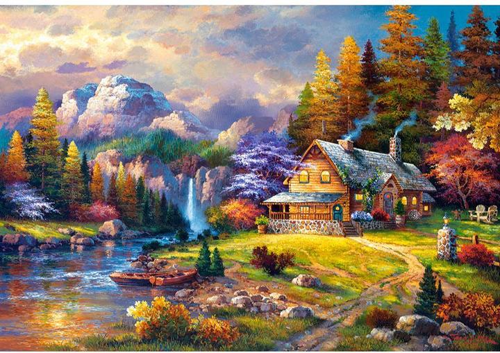 Actual product image Castorland Mountain Hideaway,Puzzle 1500 pieces (1500 pieces)