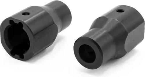 Produktbild Hobbytech Achse hinten Lockout Aluminium Schwarz CRX