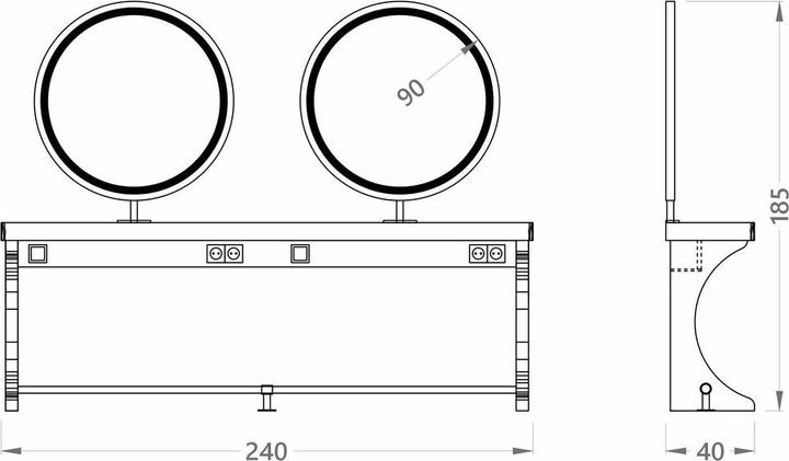 Image du produit Alpeda Woody Circle Double Damen Bedienungsplätze