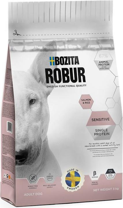 Bozita Dog Robur Sensitive Single Protein Salmon (Adult, 1 Stk., 3000 g)