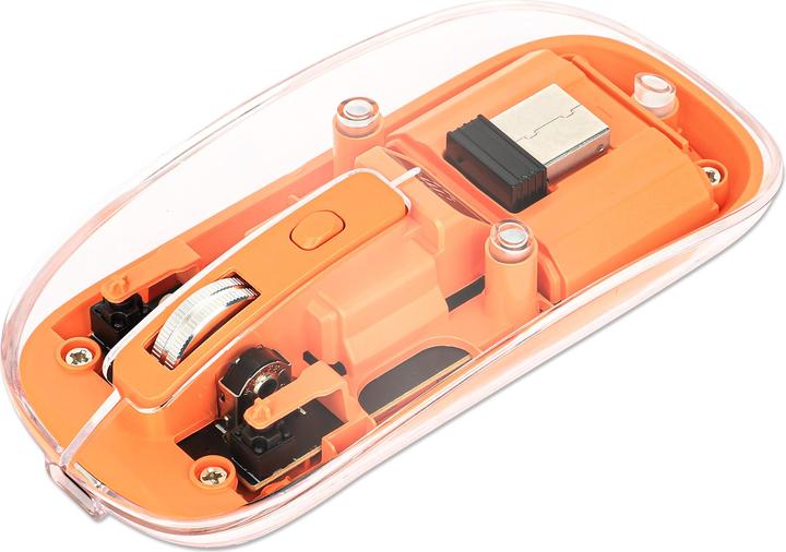 Produktbild Manhattan MH Transparent 4D mouse, White (Kabellos)