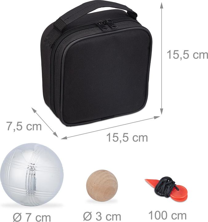 Actual product image Relaxdays Boule balls (4 x, 70 mm)