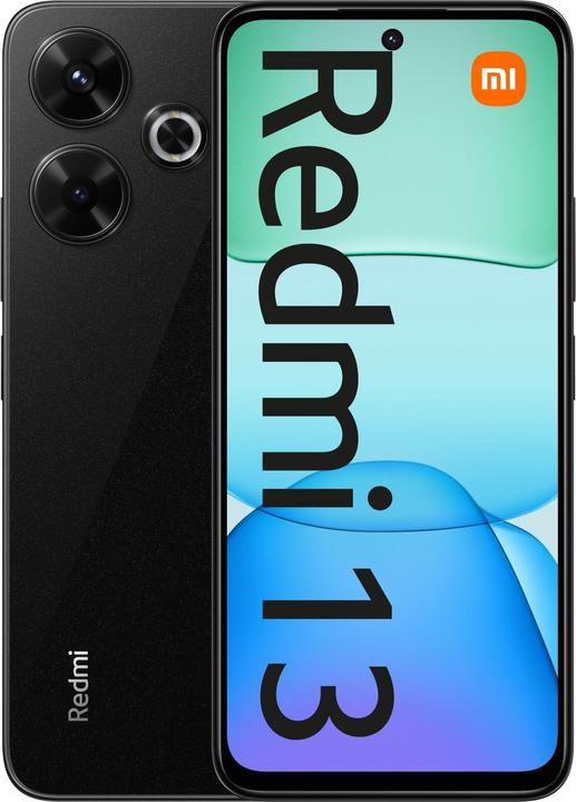 Actual product image Xiaomi Redmi 13 (256 GB, Midnight Black, 6.79", Hybrid Dual SIM, 108 Mpx, 4G)