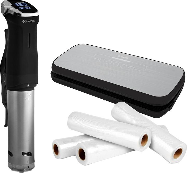 Produktbild Champion Sous Vide Verpackung im Vakuumierer Frisch & 4 Rollen
