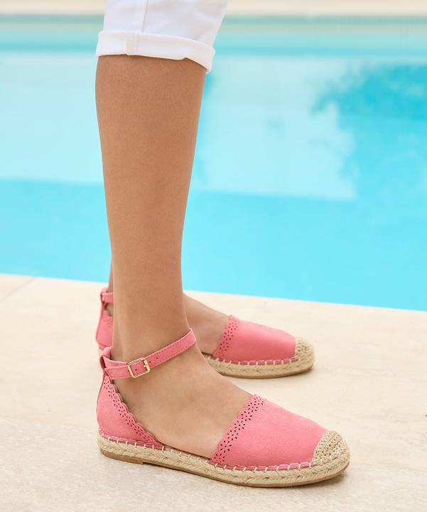 Actual product image Joe Browns Scalloped Edge Microsuede Espadrille Sandals (42)