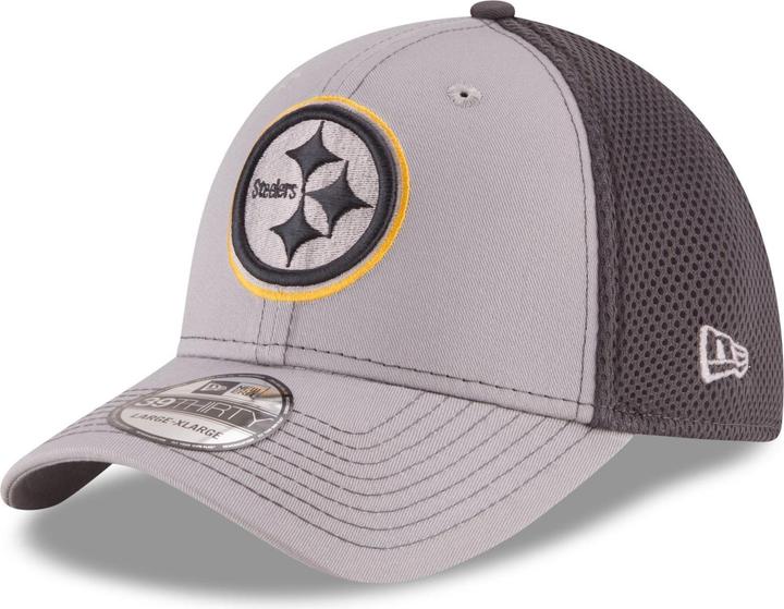 New Era 39Thirty Stretch Mesh Cap - Pittsburgh Steelers - L/ (XL)