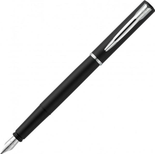 Actual product image Waterman Fountain pen Allure F (Stainless steel, Black, 1 x)