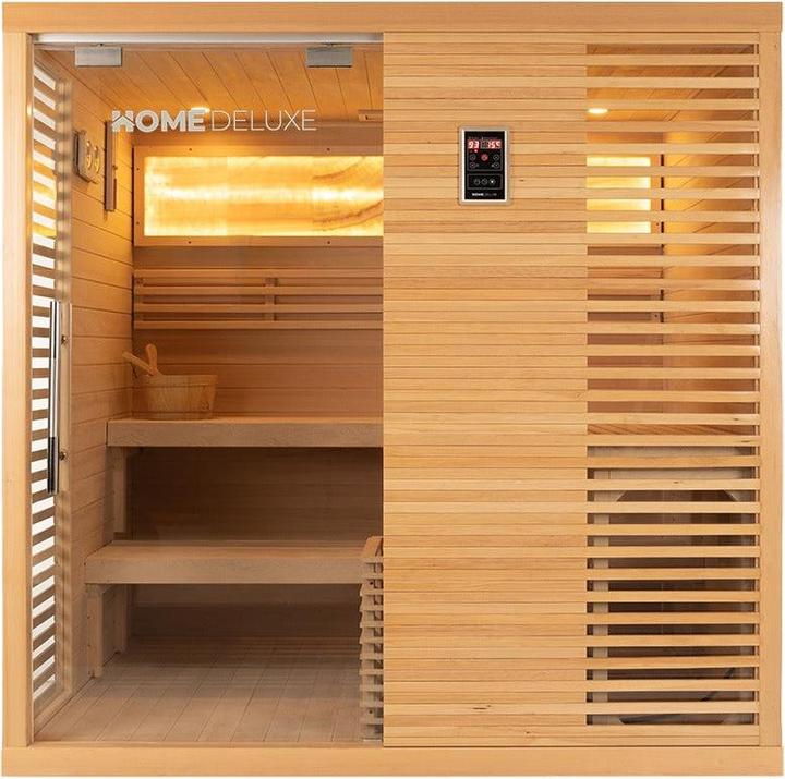 Image du produit Home Deluxe Sauna intérieur BEAU - 200 x 160 cm pour 5 personnes - Sauna traditionnel avec poêle de 7,5kW