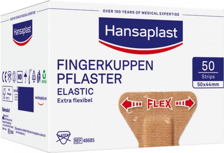 Actual product image Hansaplast Fingertip plaster Elastic especially flexible, 50 pcs. plasters (50 x)