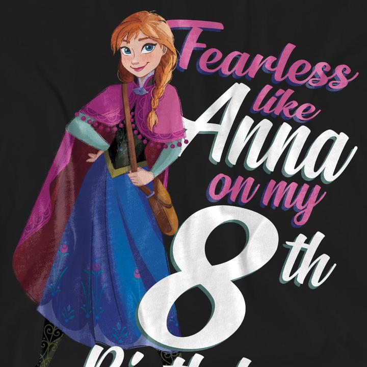 Produktbild Disney Frozen Fearless Like Anna TShirt 8 Geburtstag (M)