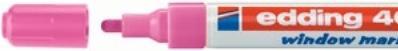 Immagine prodotto Edding Marcatore per finestre 4095 (Pink, 3 mm, 1 x)