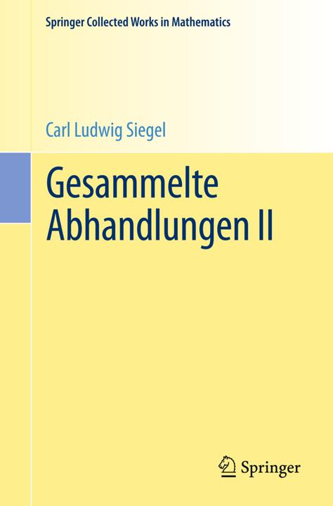 Actual product image Gesammelte Abhandlungen II (Carl Ludwig Siegel, 2015)