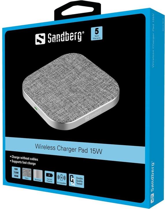 Actual product image Sandberg Wireless Charger Pad (15 W)