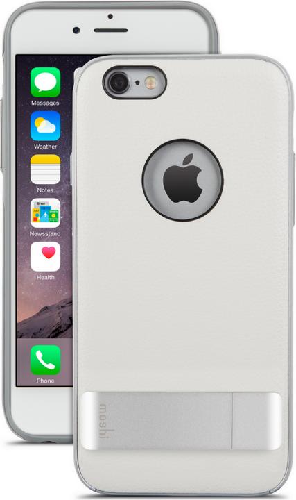Moshi Kameleon - designer case with aluminum kickstand - fits iPhone 6/6s - Ivory White (Apple iPhone 6)