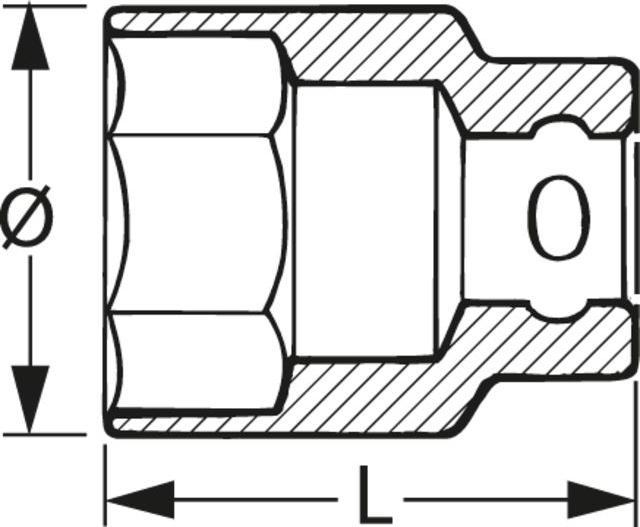 Produktbild Stahlwille Sechskant-Steckschlüsseleinsatz (21 mm)