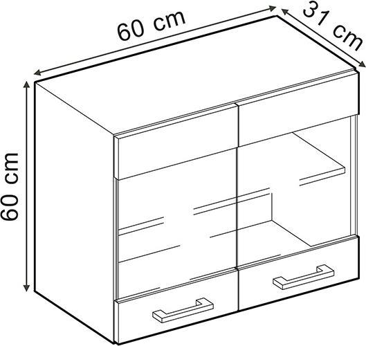 Produktbild Vicco Hängeschrank R-Line (60 x 31 x 60 cm)