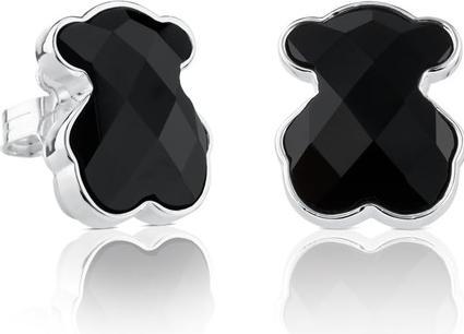 Produktbild Tous Silver teddy bear earrings with onyx 715433500