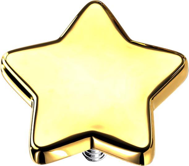 Immagine prodotto Star Piercing Stella di ancoraggio dermico placcata in oro (Acciaio chirurgico 316L)