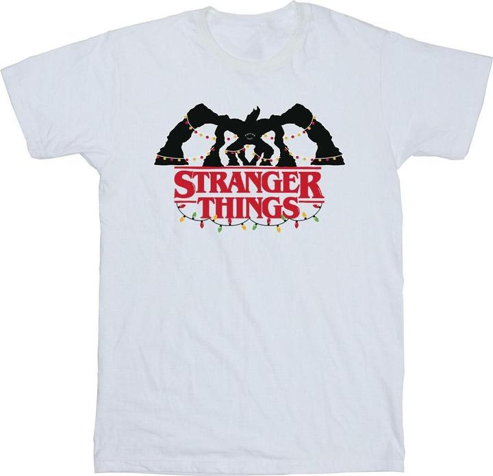 Netflix Stranger Things Demogorgon Christmas Lights TShirt Jungen