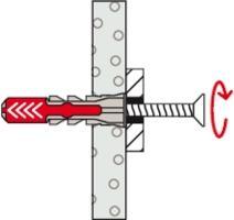 Actual product image Fischer SB Nylon dowel Duopower with eye hooks (4 pcs.)