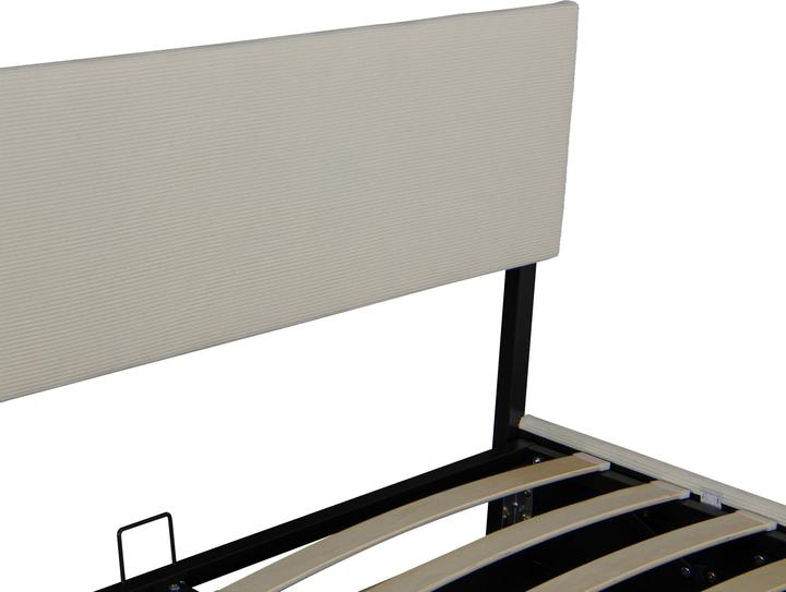 Produktbild Corium Polsterbett Juva Cord mit Lattenrost 180x200 cm Beige (180 x 200 cm)