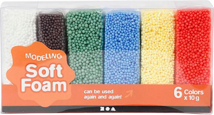 Creativ Company Soft Foam Clay couleurs standard, 6x10gr.