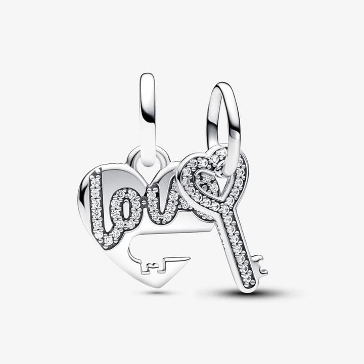 Image du produit Pandora Charm coeur et clé divisible (Argent sterling)