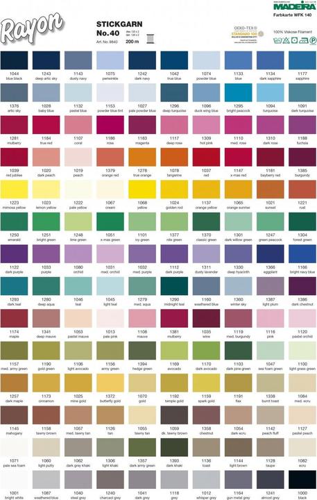 Produktbild Madeira Stickgarn Rayon No.40 (200 m)