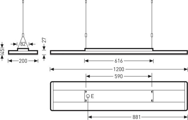 Produktbild Trilux LED-Deckenleuchte Lunexo H1 CDP I 6500 830 ETDD 01 (6300 lm)