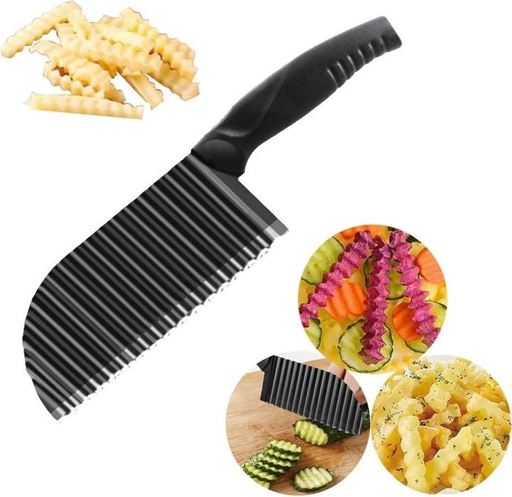 Image du produit Esmée Couteau cannelé polyvalent pour frites / fruits / légumes (29 cm)