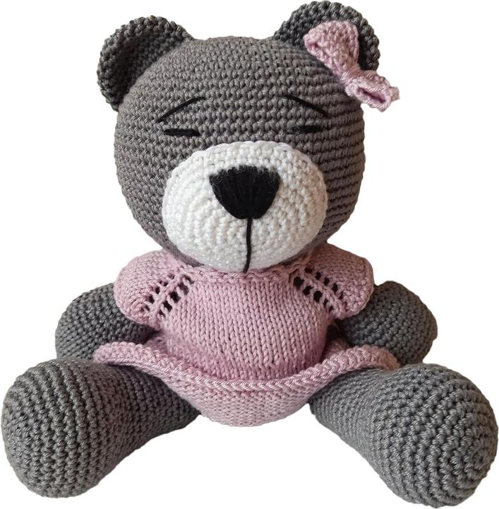 Image du produit Natura Punto Ours au crochet, doudou (27 cm)