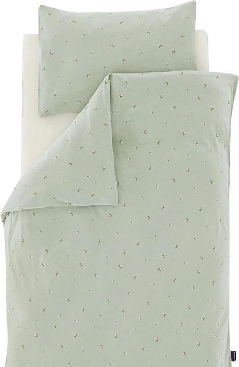 Image du produit Träumeland Parure de lit Jersey Fiore vert 80/80 + /40