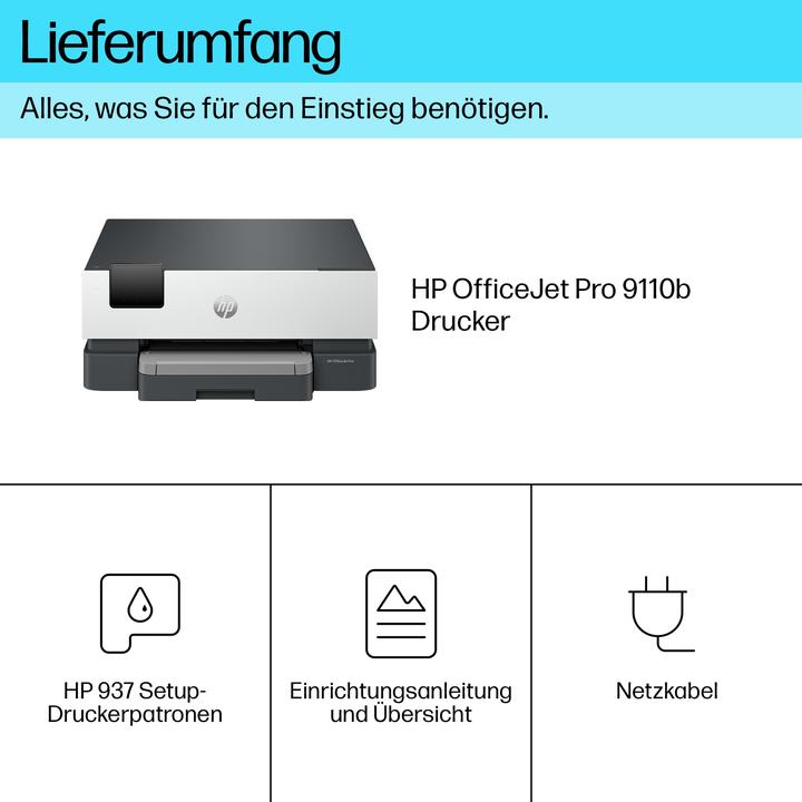 Actual product image HP OfficeJet Pro 9110b (Thermal printing, Colour)