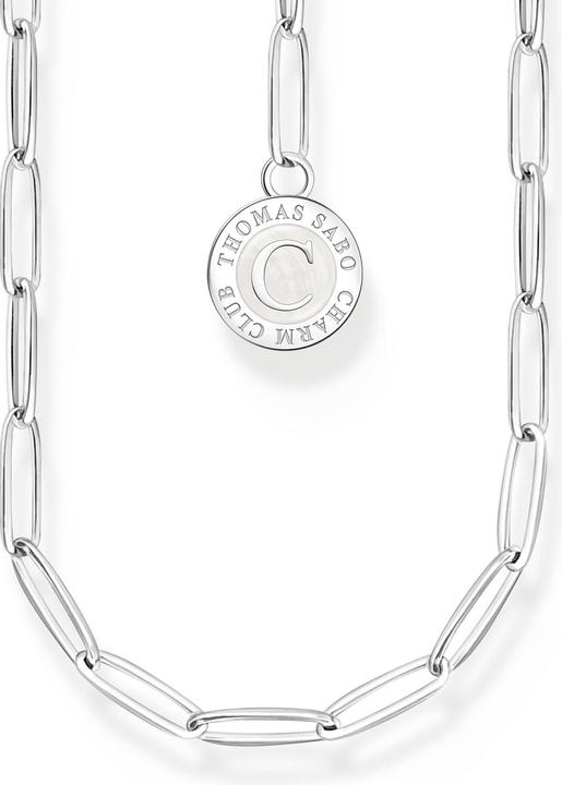 Image du produit Thomas Sabo Member Charm Collier avec Charmista Coin blanc en argent (Argent 925, Émail, 90 cm)