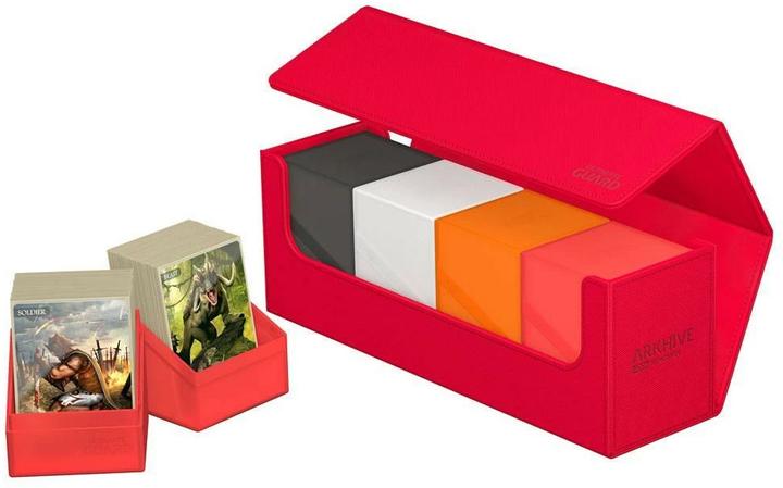 Image du produit Ultimate Guard Boîte à cartes XenoSkin Arkhive Monocolor 400+ rouge