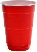 Actual product image Huhtamaki Party Cup 0.4l red-white (50 x)