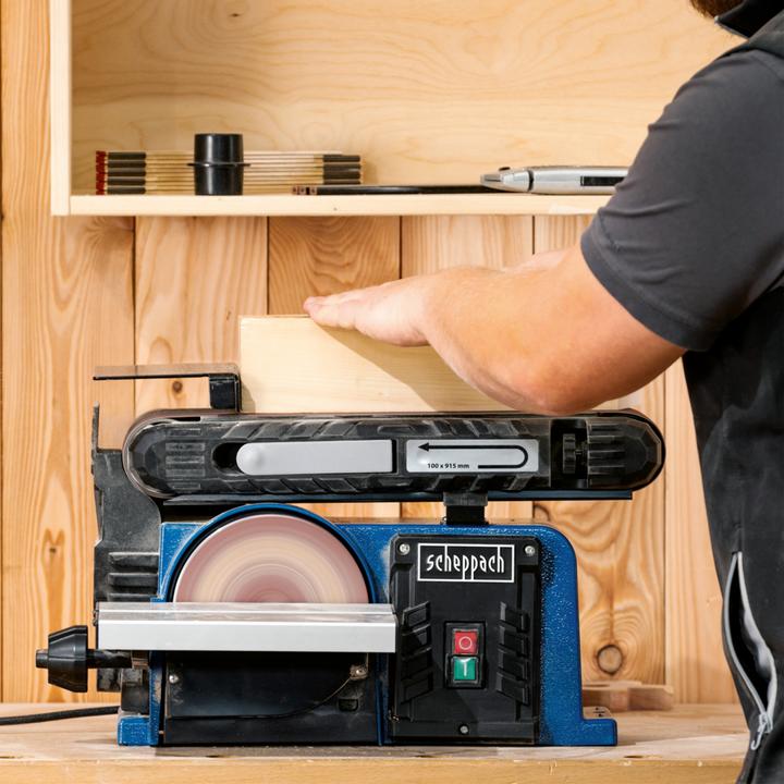 Actual product image Scheppach BTS900 Belt and disc sander (Belt sanders, Disc Sander, 370 W)