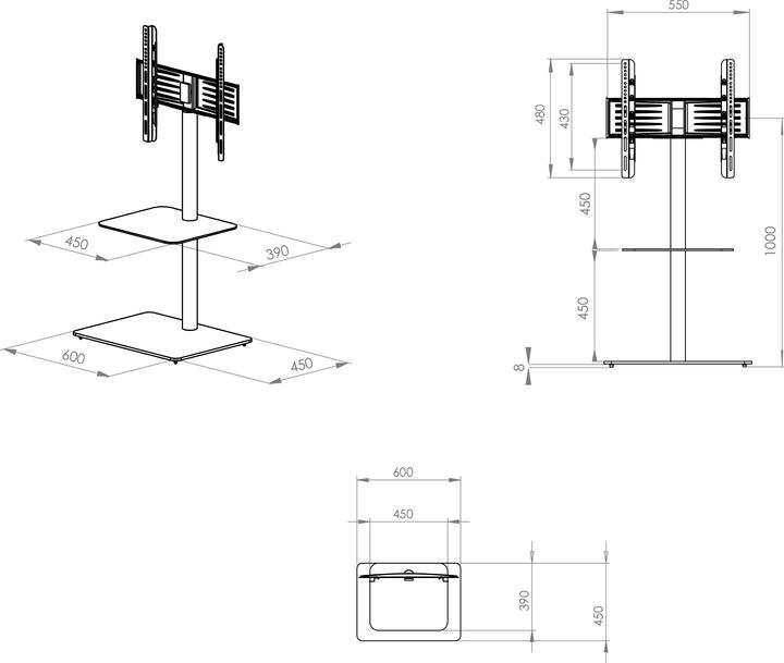 Immagine prodotto VCM Alani (60 x 45 x 100 cm)