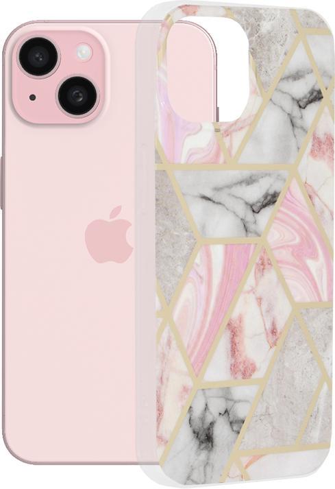 Produktbild Techsuit - Marble Series - iPhone 15 - Pink Hex (Apple iPhone 15)