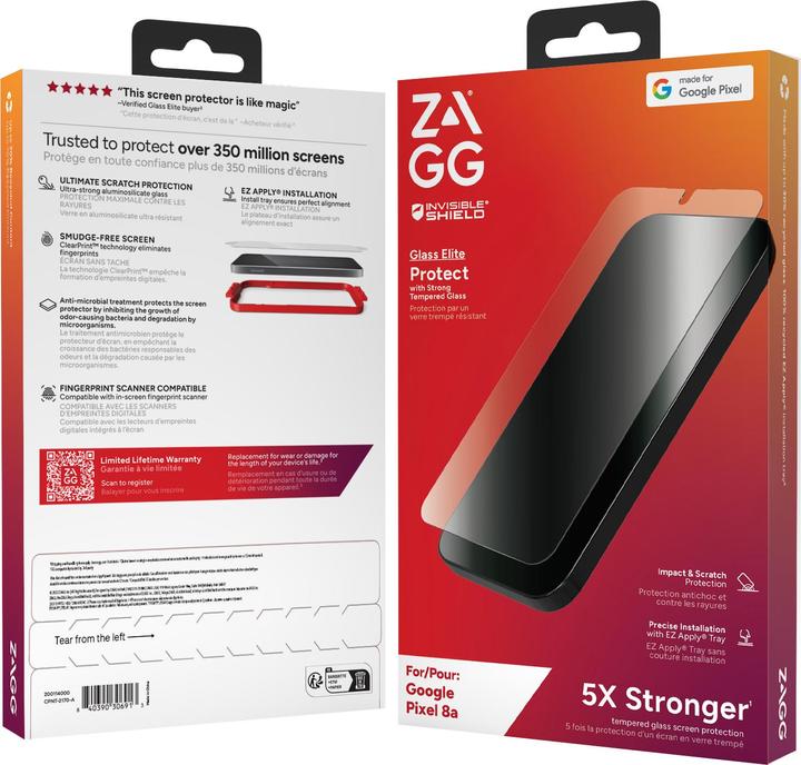 Image du produit Zagg Glass Elite (1 pièce(s), Google Pixel 8)