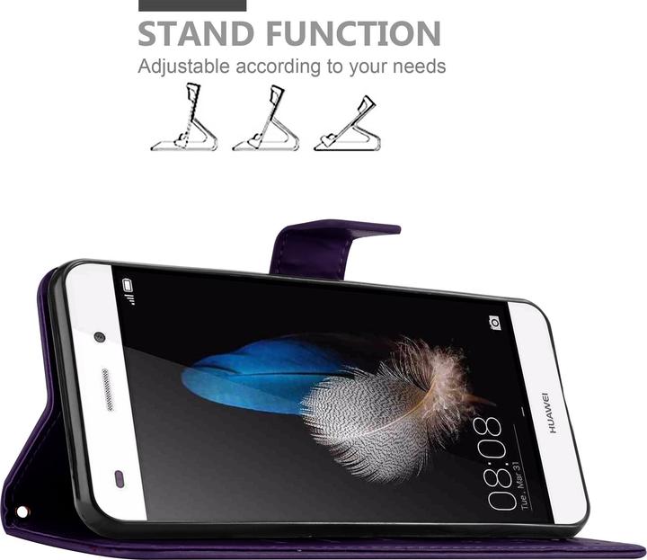 Productafbeelding Cadorabo Bloemen Boekomslag (Huawei P8 Lite)