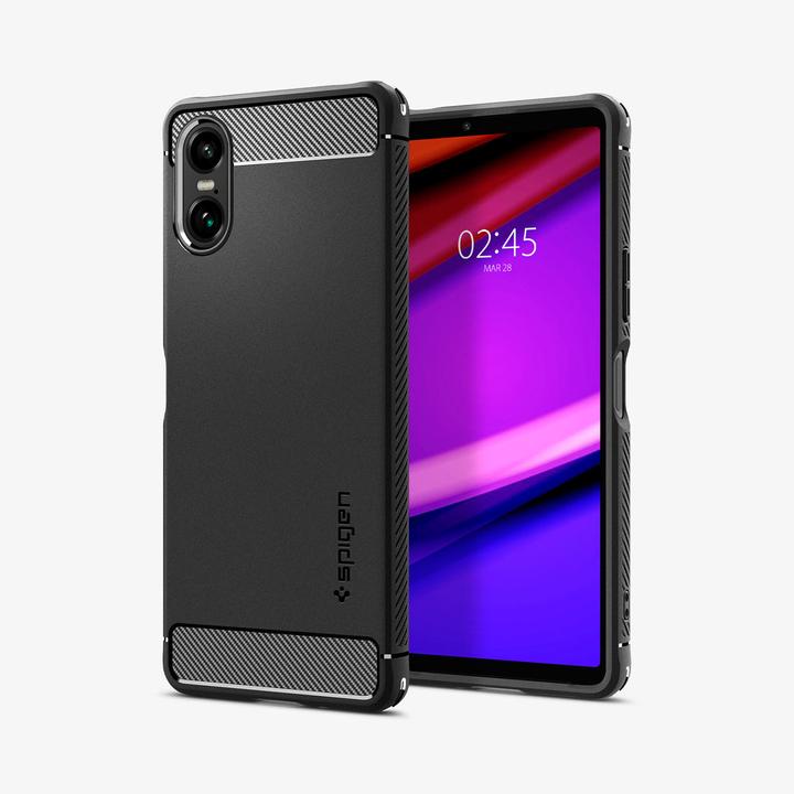 Immagine prodotto Spigen Custodia Rugged Armor per Sony Xperia 10 VI - nero opaco (Sony Xperia 10 VI)