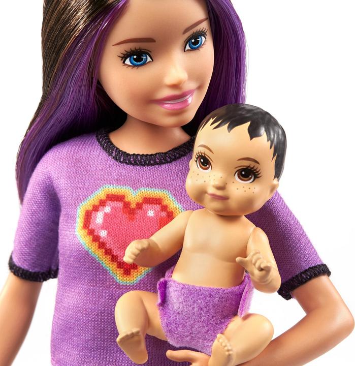 Image du produit Barbie Coffret Skipper Baby-Sitter Poupées et Accessoires (brune) - Poupée Mannequin - Dès 3 ans